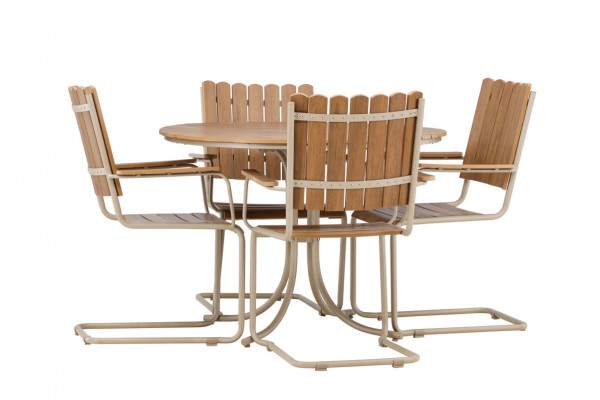 Holmsund matgrupp beige/natur Venture Home