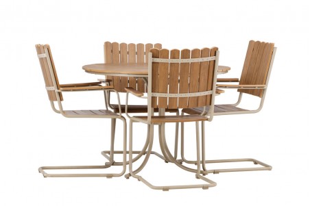 Holmsund matgrupp beige/natur Venture Home