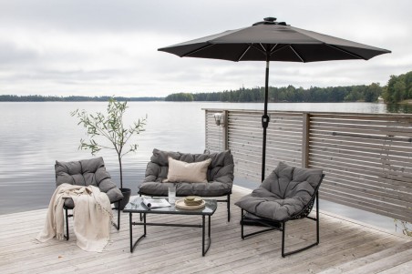 Sabal parasoll svart Venture Home