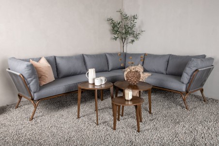 Roxo hörngrupp brun/grå Venture Home