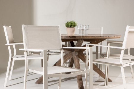 Rosario & Copacabana matgrupp beige/brun Venture Home