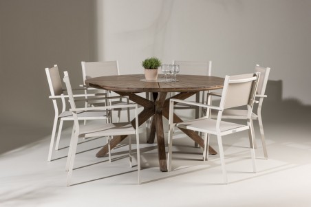 Rosario & Copacabana matgrupp beige/brun Venture Home