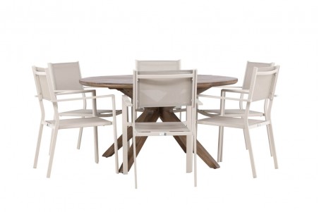 Rosario & Copacabana matgrupp beige/brun Venture Home