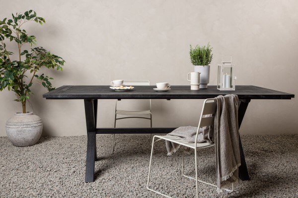 Rives matbord 200x100x75 cm svart Venture Home