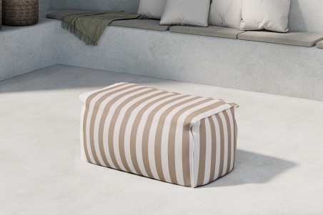 Redang ottoman beige/vit randig Venture Home