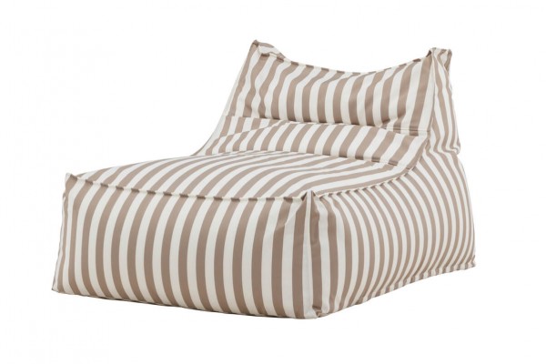 Redang loungebag beige/vit randig Venture Home