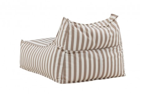 Redang loungebag beige/vit randig Venture Home