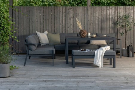 Ramos hörngrupp svart/grå Venture Home