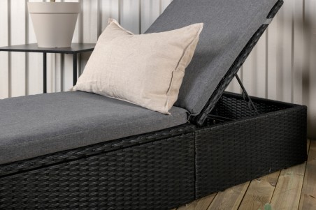 Quad solsäng svart Venture Home