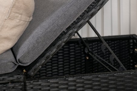 Quad solsäng svart Venture Home