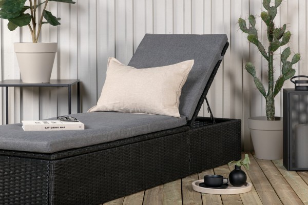 Quad solsäng svart Venture Home
