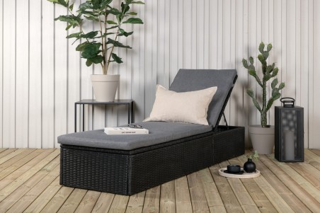 Quad solsäng svart Venture Home