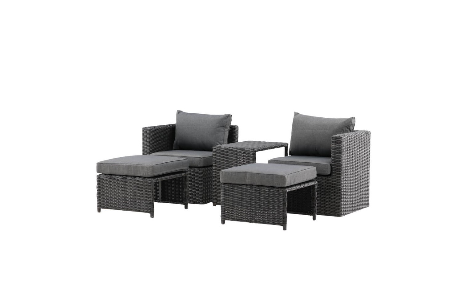 Quad loungeset svart Venture Home Quad loungeset svart Venture Home