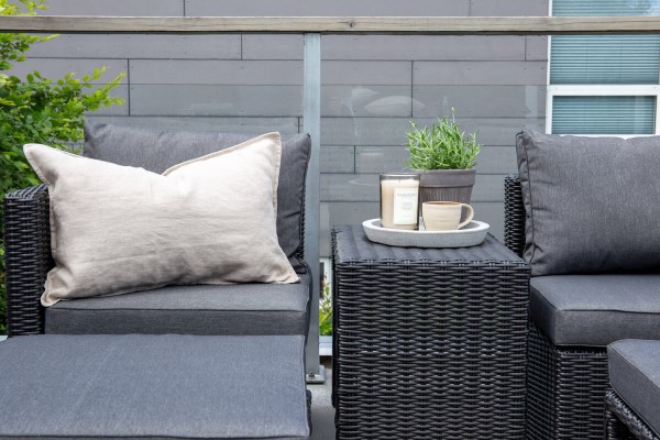 Quad loungeset svart Venture Home