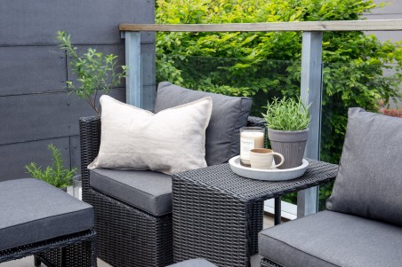 Quad loungeset svart Venture Home