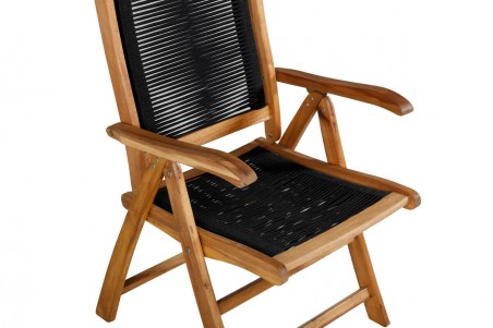 Peter positionsstol 2-pack natur/svart Venture Home