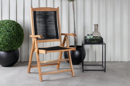 Peter positionsstol 2-pack natur/svart Venture Home