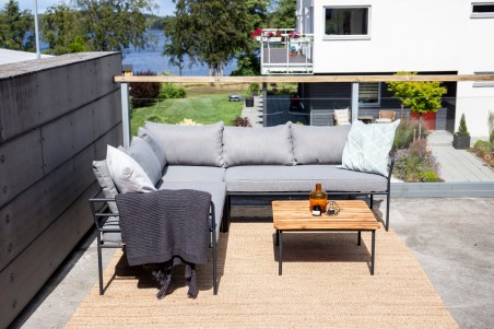 Penh hörngrupp svart/grå Venture Home