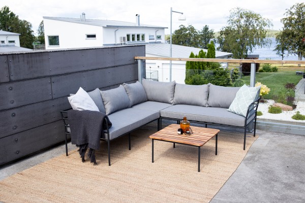Penh hörngrupp svart/grå Venture Home