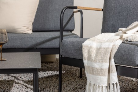 Pehnna soffgrupp svart/grå Venture Home