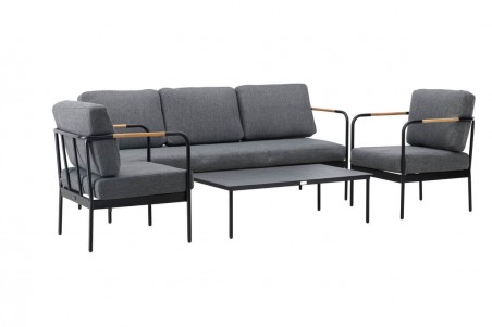 Pehnna soffgrupp svart/grå Venture Home