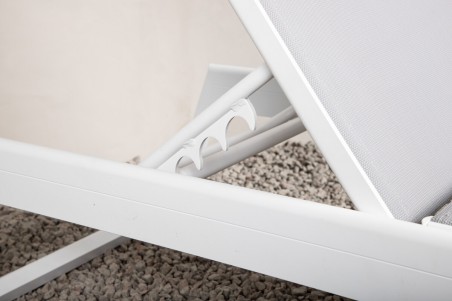 Parma solsäng vit/grå Venture Home