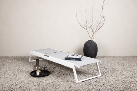 Parma solsäng vit/grå Venture Home