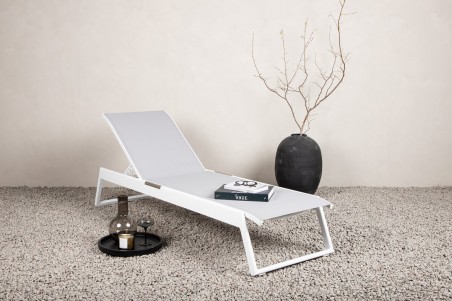 Parma solsäng vit/grå Venture Home
