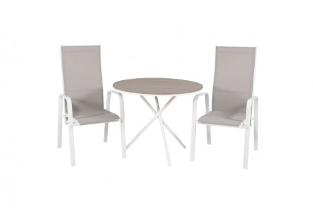 Parma & Copacabana matgrupp grå/vit Venture Home