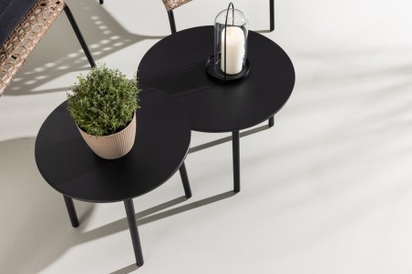 Paola soffgrupp svart/natur Venture Home