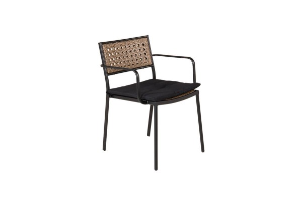 Paola matstol 4-pack svart/natur Venture Home