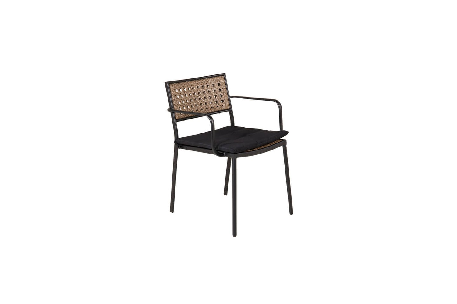 Paola matstol 4-pack svart/natur Venture Home Paola matstol 4-pack svart/natur Venture Home