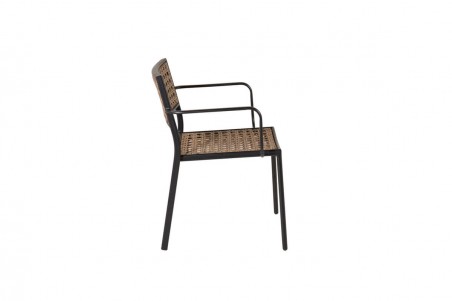 Paola matstol 4-pack svart/natur Venture Home