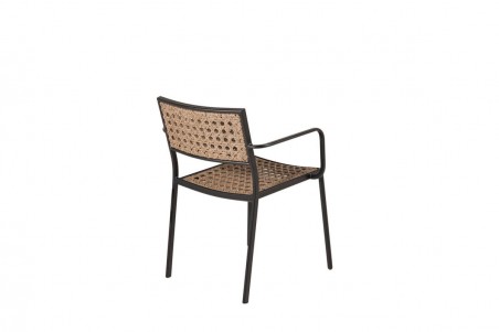 Paola matstol 4-pack svart/natur Venture Home