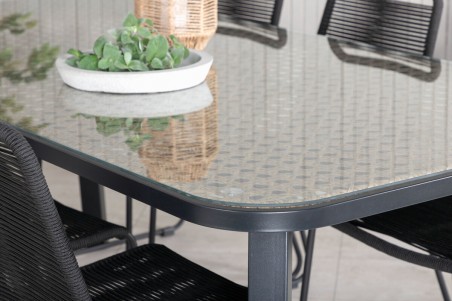 Paola matbord 200x100x74 cm svart Venture Home