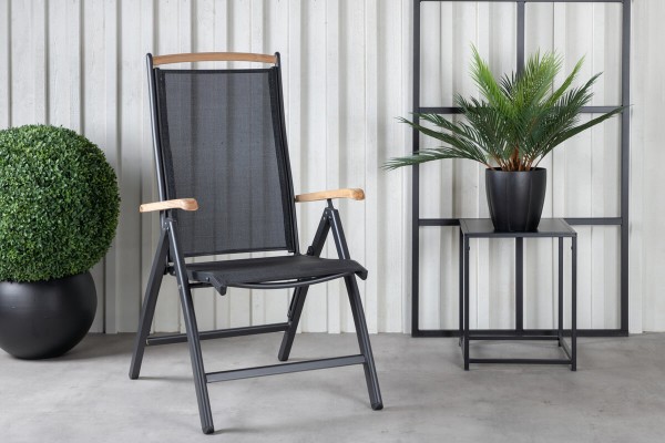 Panama pos.stol 2-pack svart Venture Home