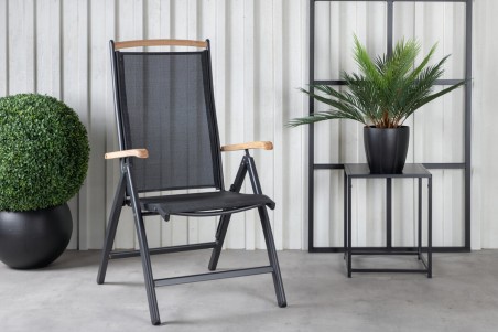 Panama pos.stol 2-pack svart Venture Home