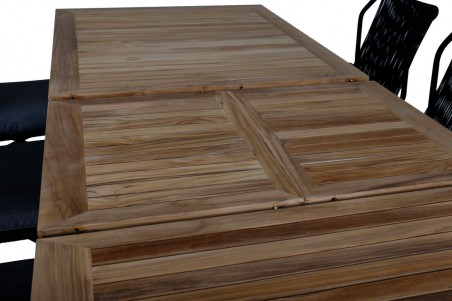 Panama & Julian matgrupp svart/natur Venture Home