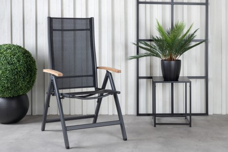 Panama positionsstol 2-pack svart Venture Home