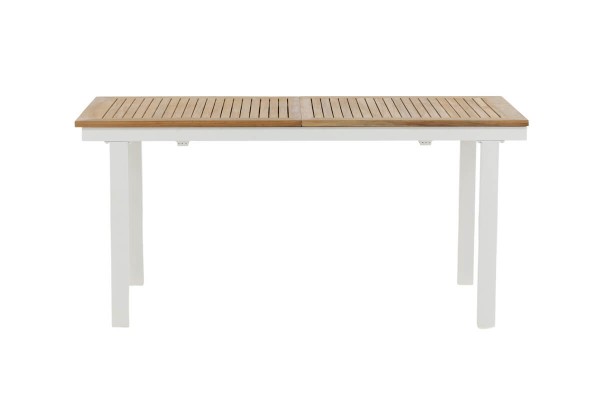 Panama matbord 160/240x90x75 cm vit/natur Venture Home