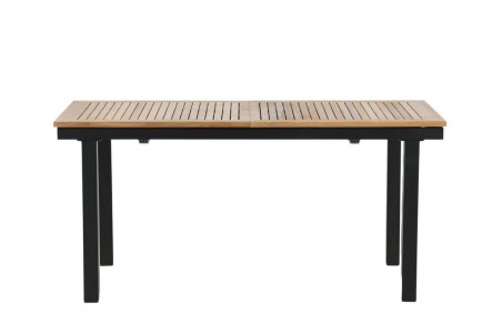 Panama matbord 160/240x90x75 cm svart/natur Venture Home