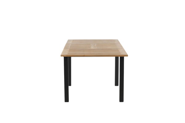 Panama matbord 160/240x90x75 cm svart/natur Venture Home