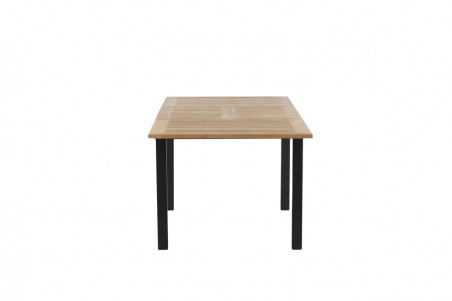 Panama matbord 160/240x90x75 cm svart/natur Venture Home