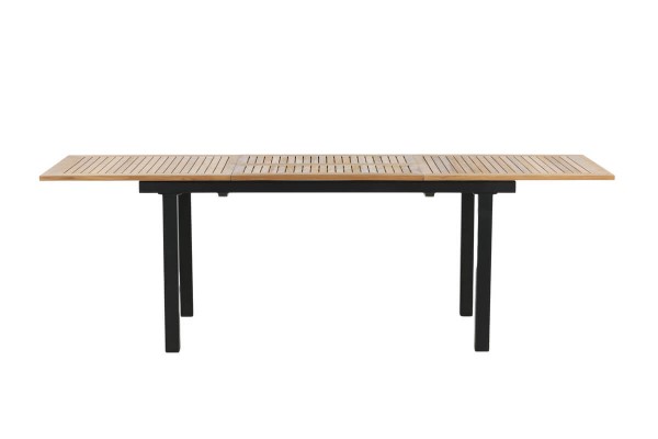 Panama matbord 160/240x90x75 cm svart/natur Venture Home