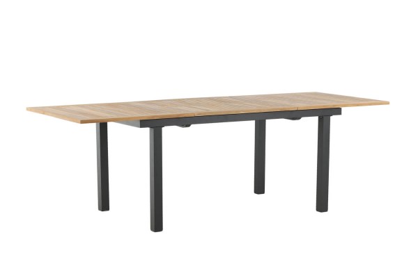 Panama matbord 160/240x90x75 cm svart/natur Venture Home
