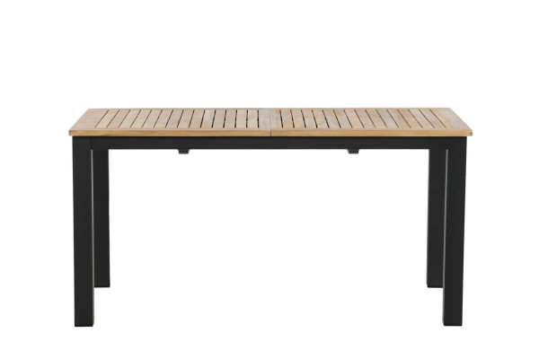 Panama matbord 152/210x90x75 cm svart/natur Venture Home