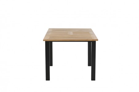 Panama matbord 152/210x90x75 cm svart/natur Venture Home