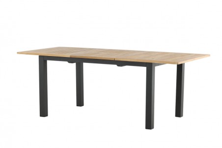 Panama matbord 152/210x90x75 cm svart/natur Venture Home