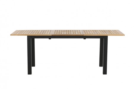 Panama matbord 152/210x90x75 cm svart/natur Venture Home