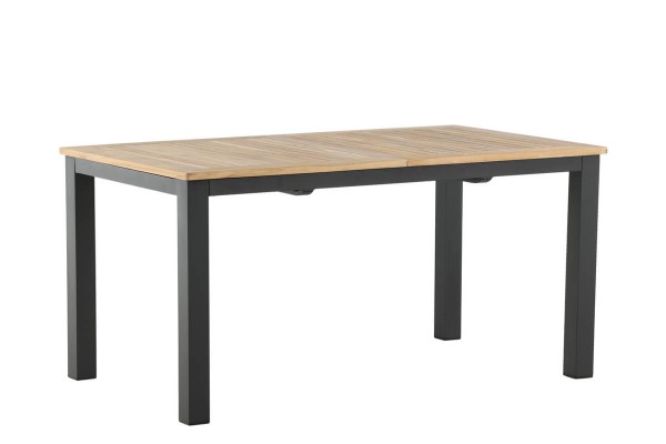 Panama matbord 152/210x90x75 cm svart/natur Venture Home